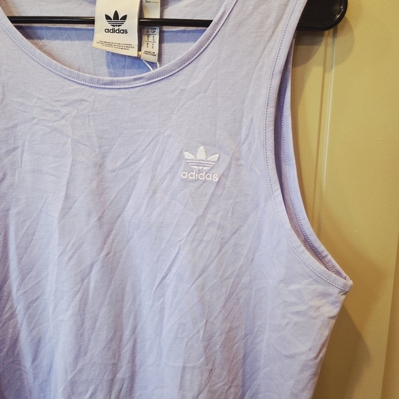 Adidas Originals Essentials Men's Tank Top - Light Purple/Violet Tone Small New - Picture 2 of 7